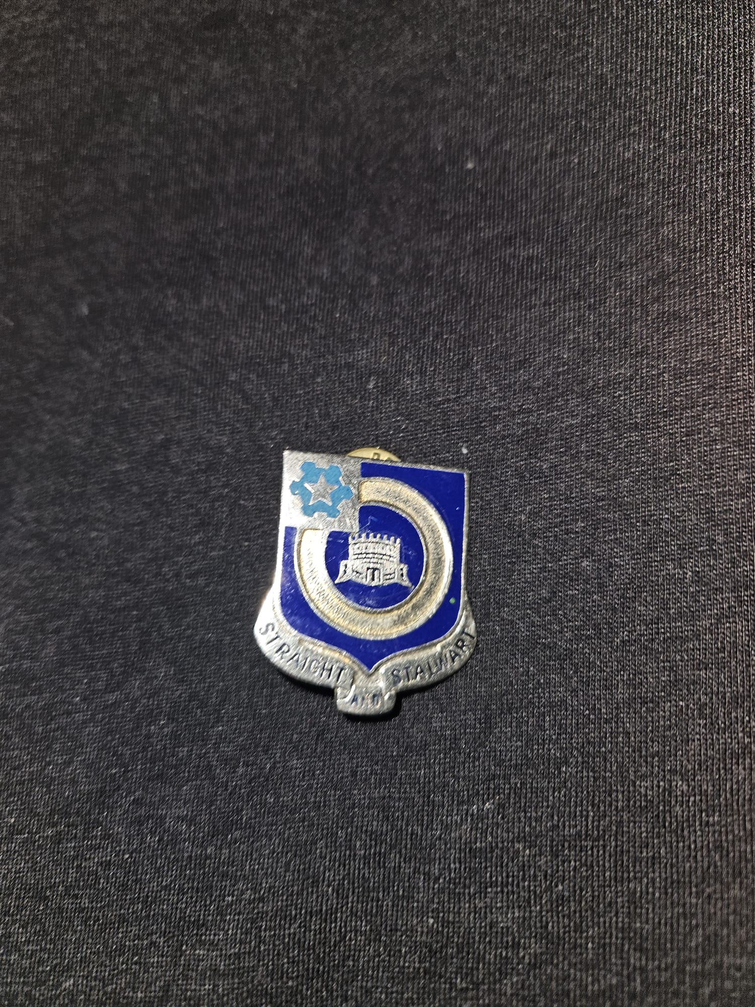 Vintage Metal Lapel Pin with Two Back Posts